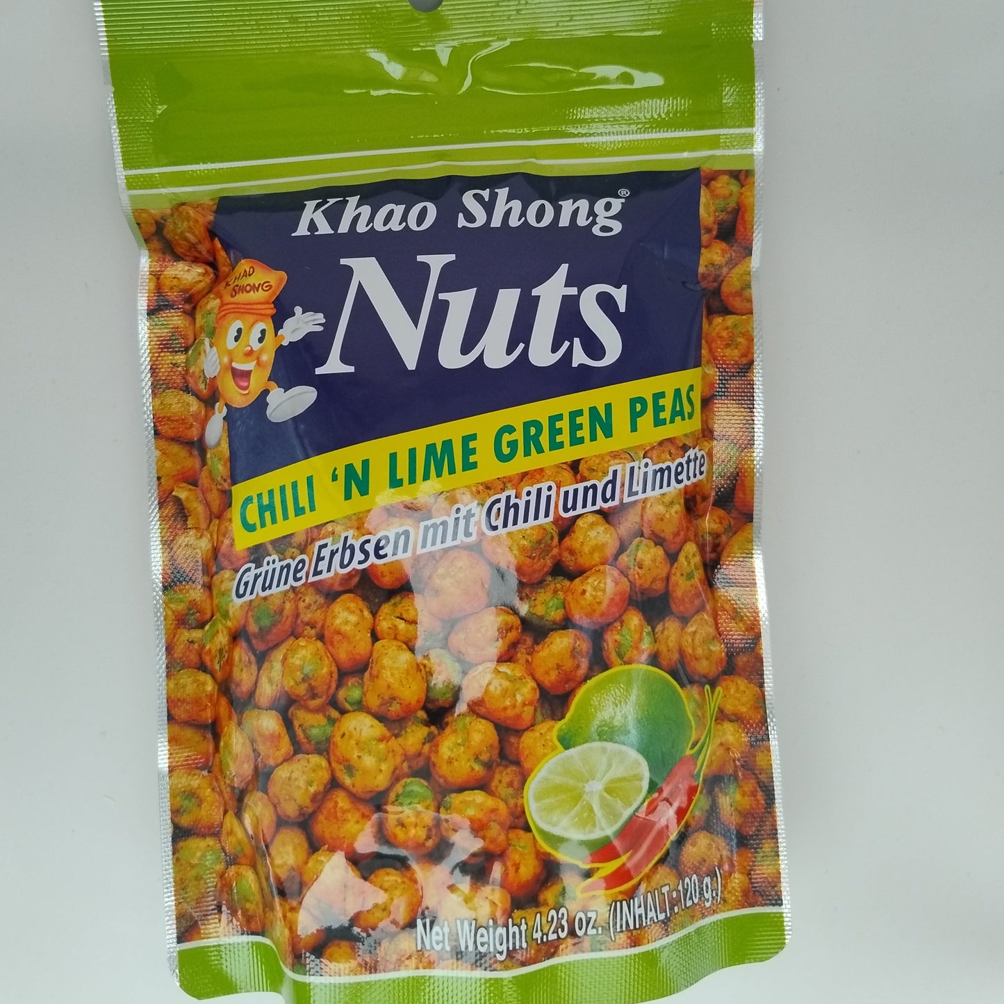 Grønne ærter med chili og lime