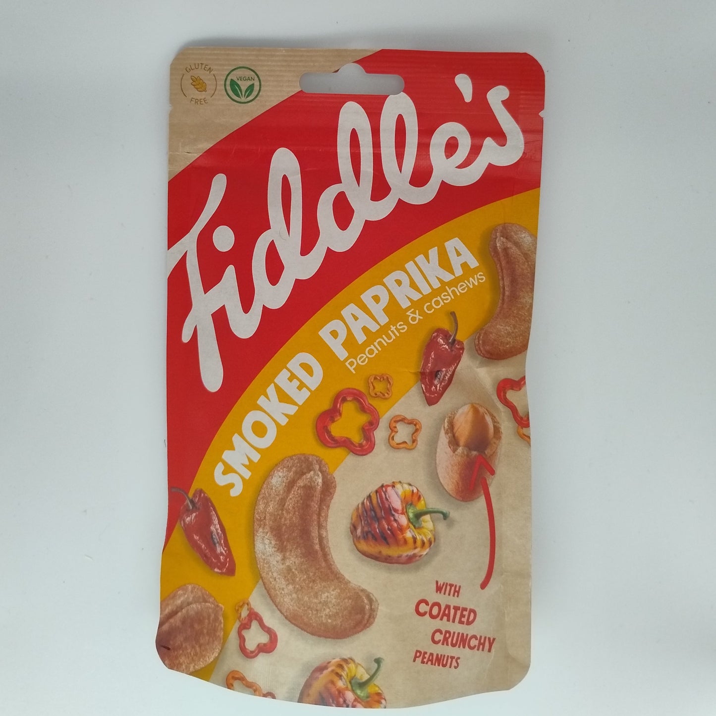 Jordnødder og cashewnødder med røget paprika