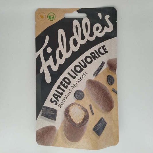 Ristede mandler med salt lakrids